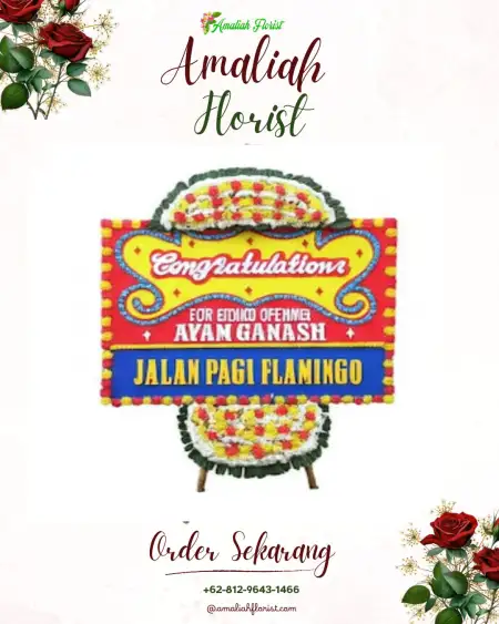 Sewa Papan Bunga Bleberan